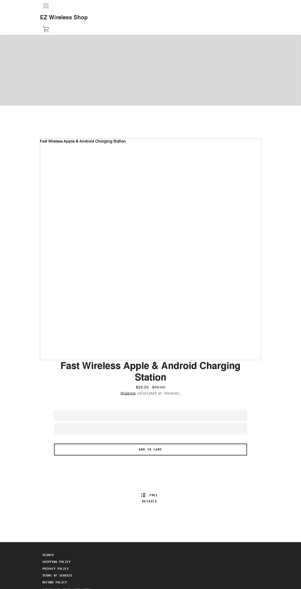 ezwireless.org shopify website screenshot