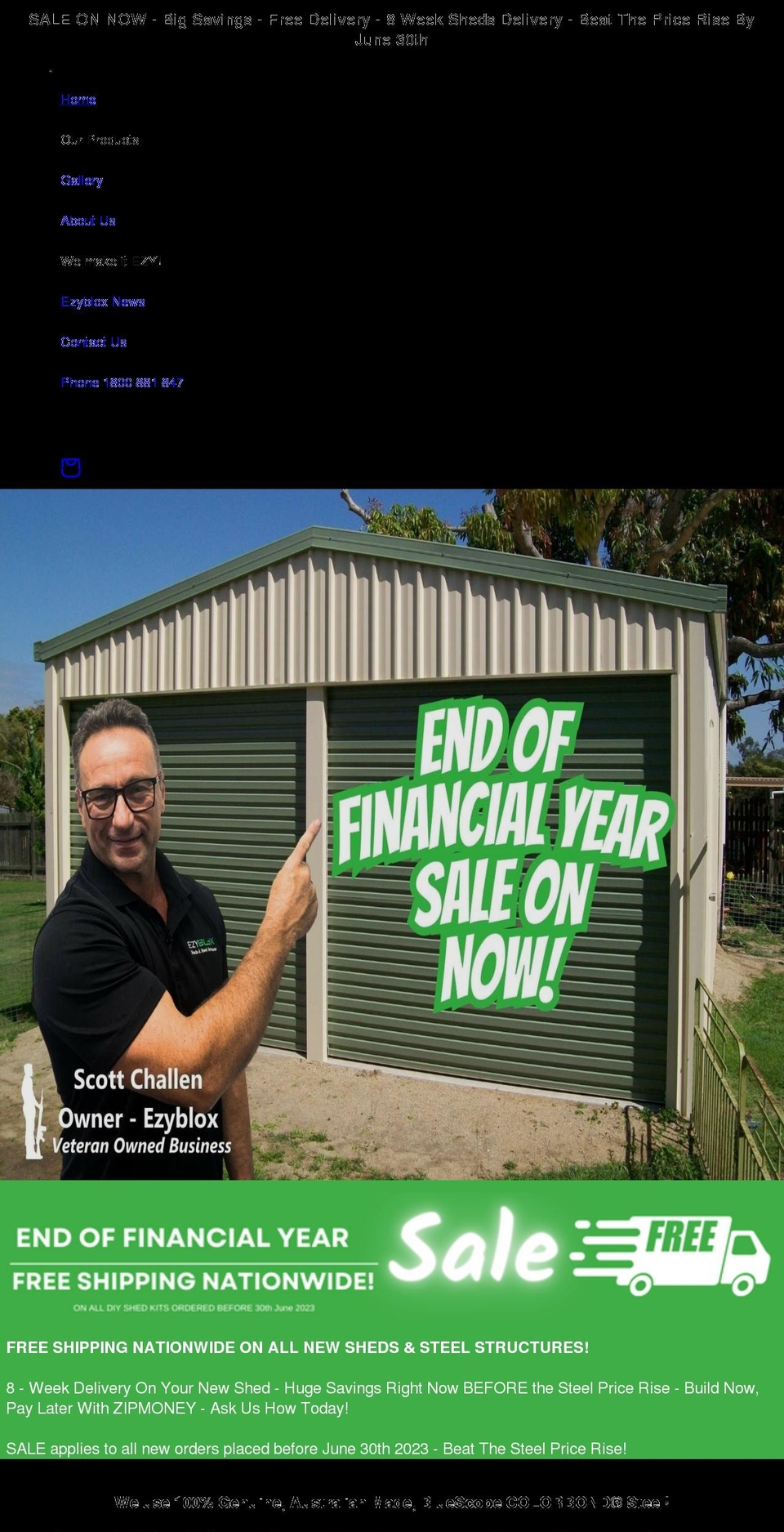 ezyblox.com.au shopify website screenshot