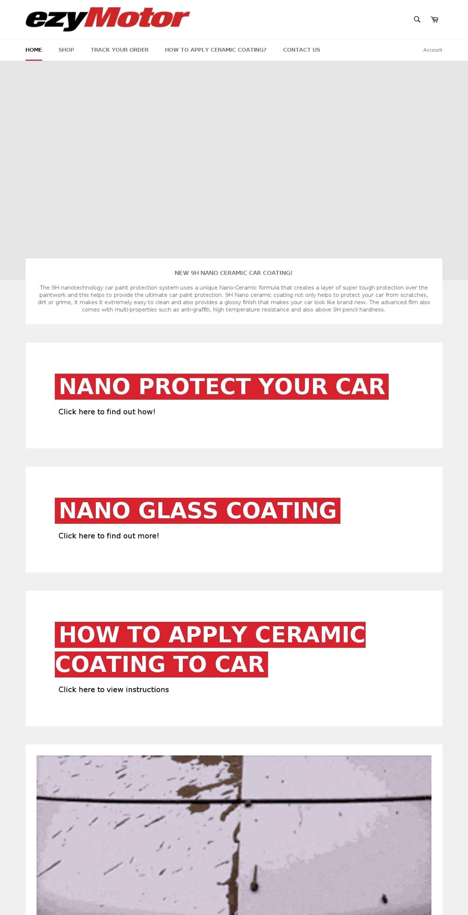 ezymotor.com shopify website screenshot