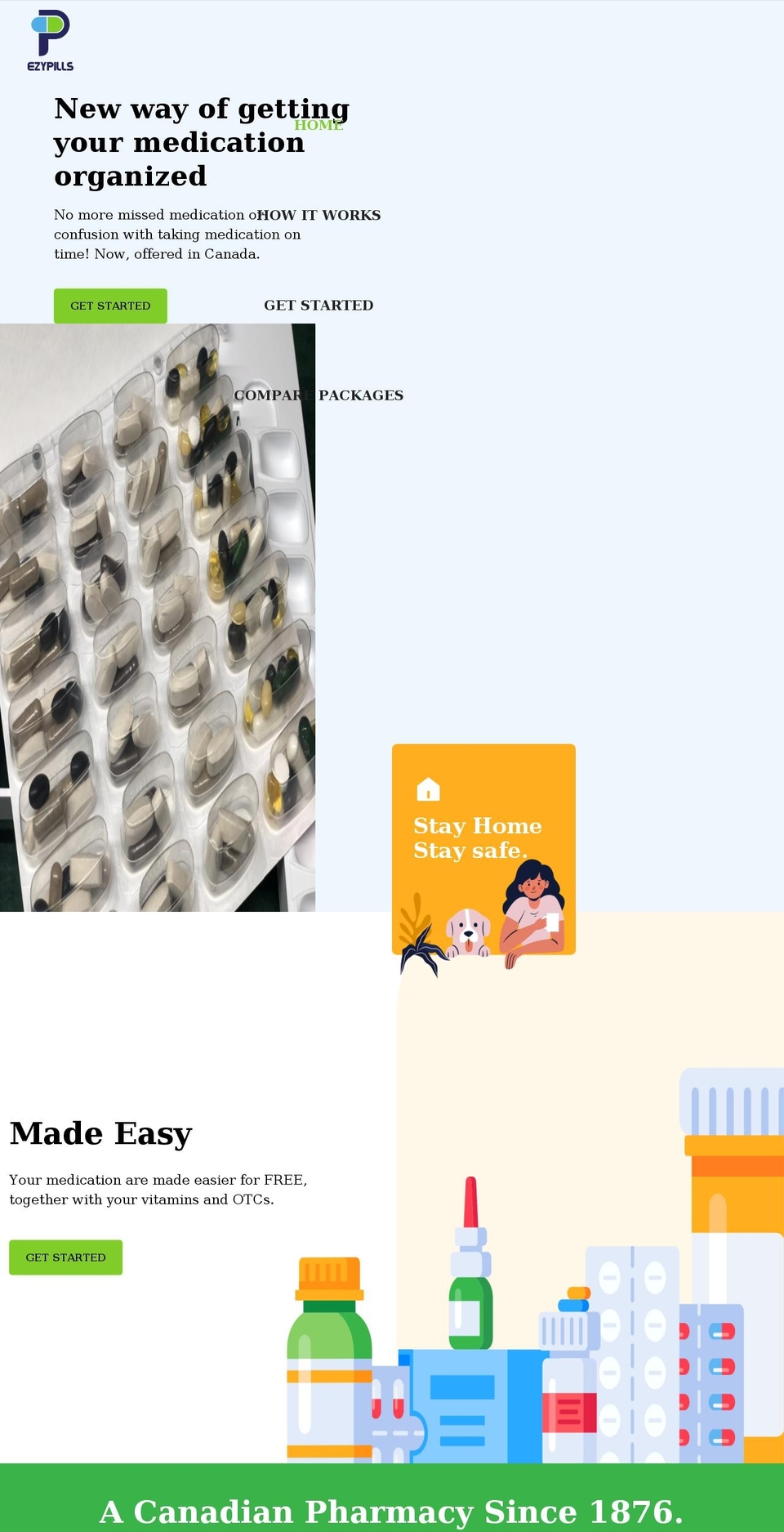 ezypills.com shopify website screenshot