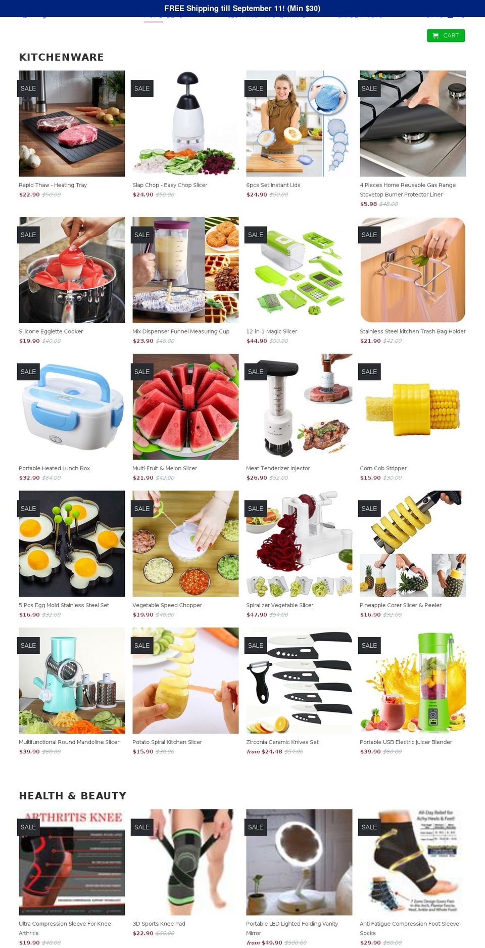 ezysaver.com — Shopify storefront screenshot