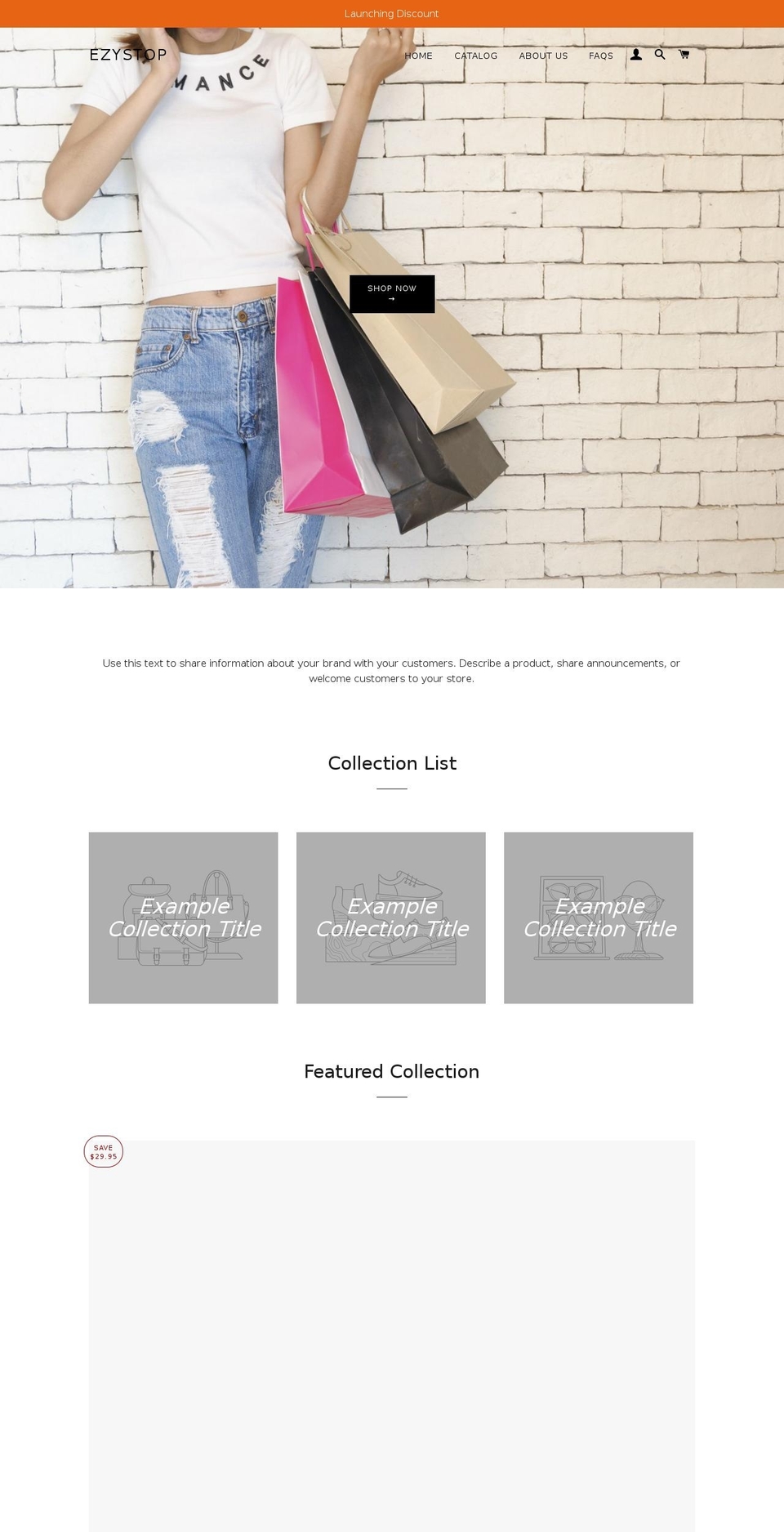 ezystop.com — Shopify storefront screenshot
