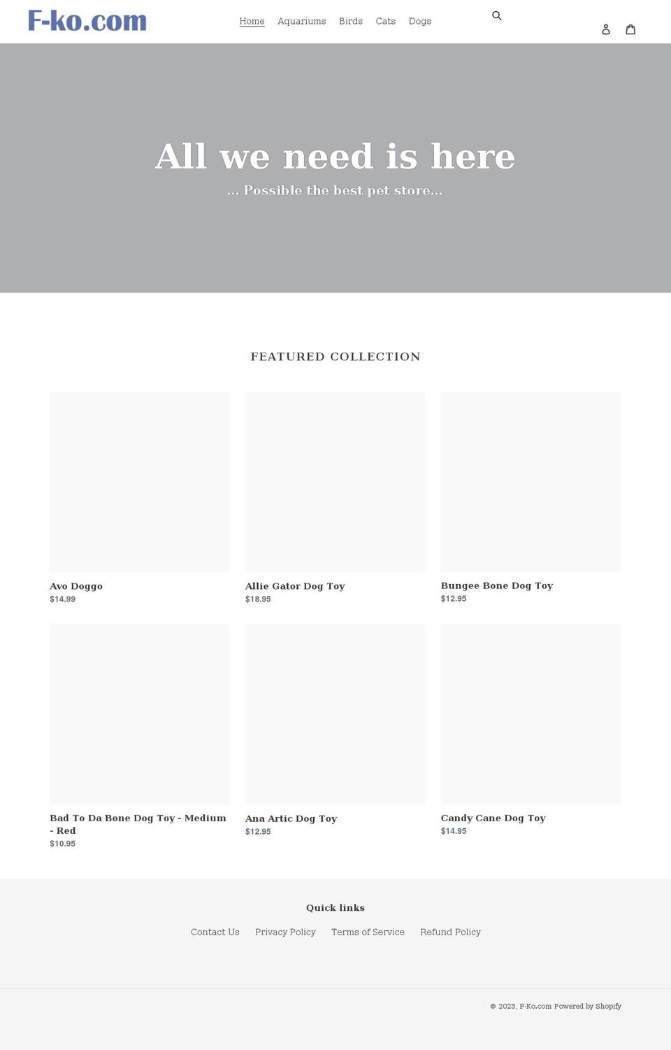 f-ko.com shopify website screenshot