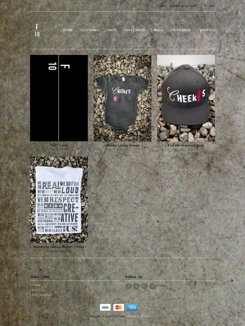 f10-shop.myshopify.com shopify website screenshot