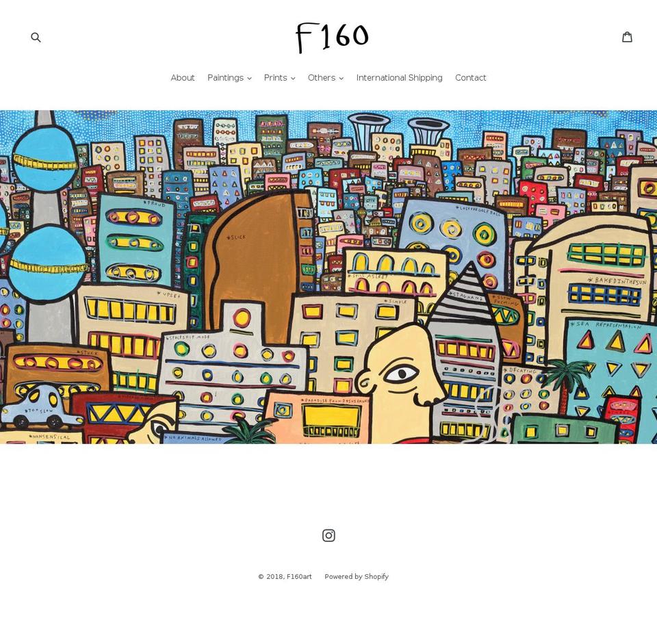 f160art.com — Shopify storefront screenshot