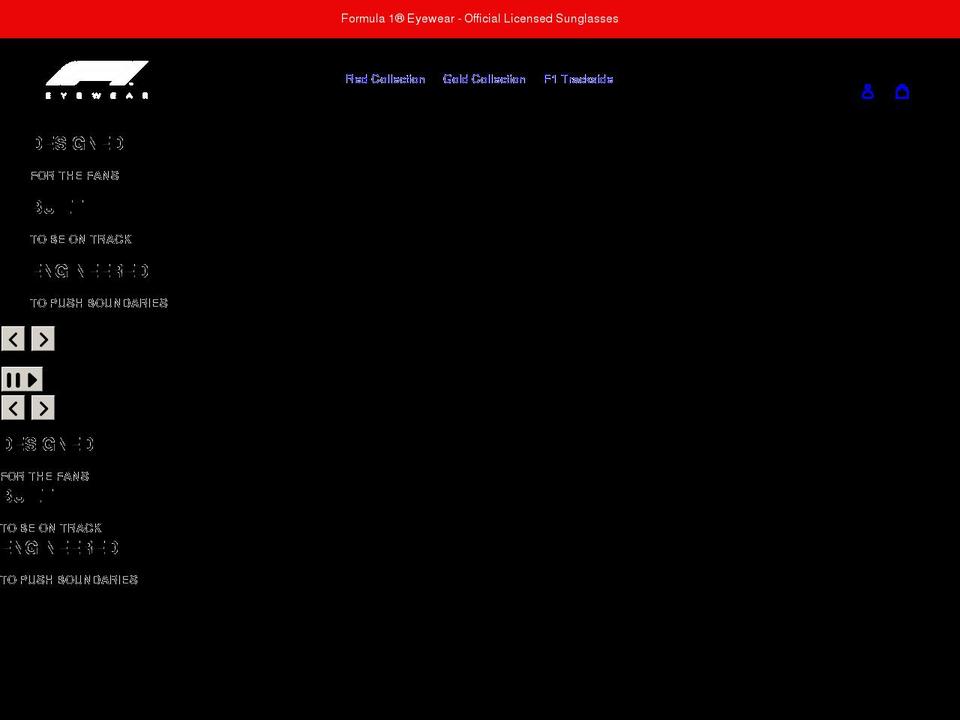 f1eyewear.com shopify website screenshot