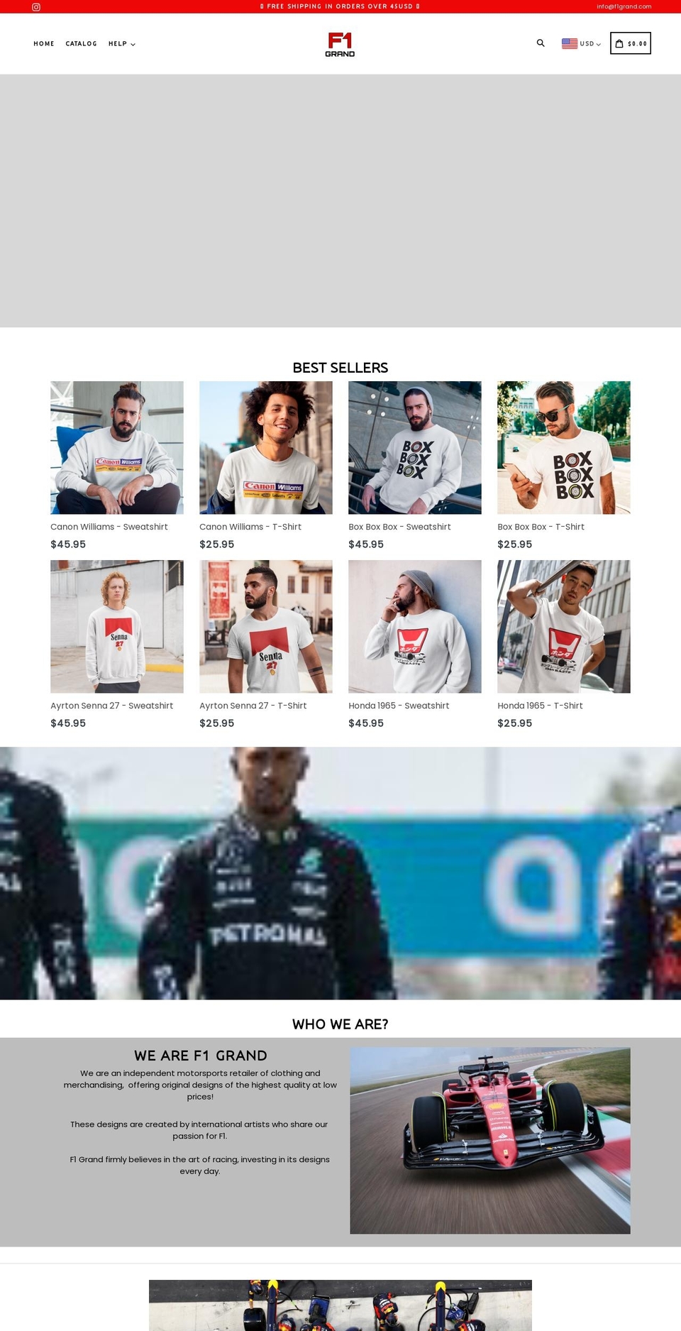 f1grand.com shopify website screenshot
