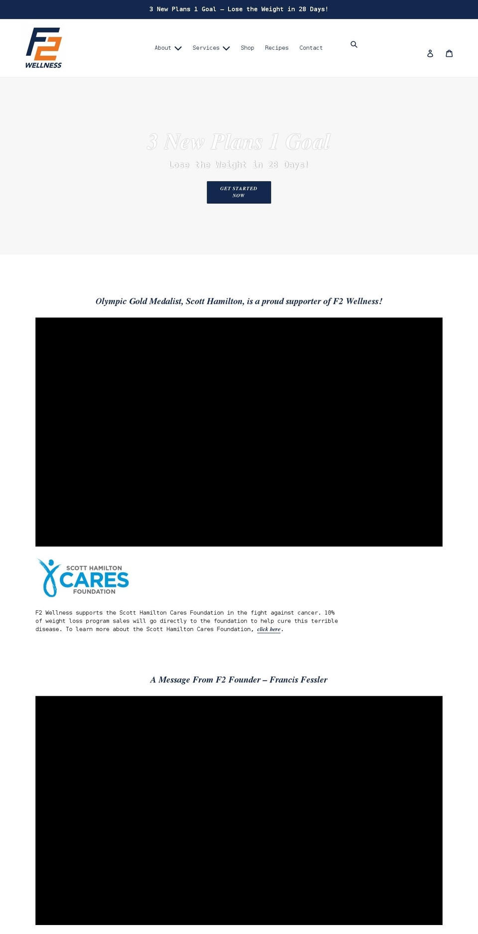 f2wellness.com shopify website screenshot