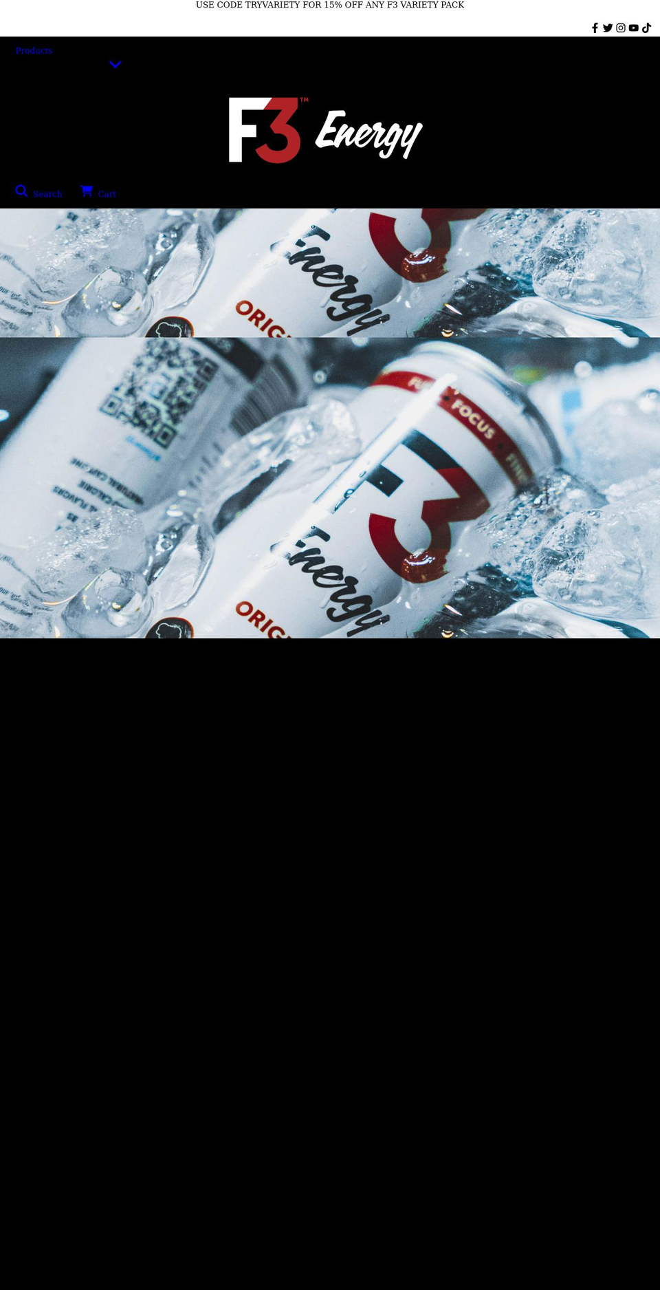 f3energy.com shopify website screenshot