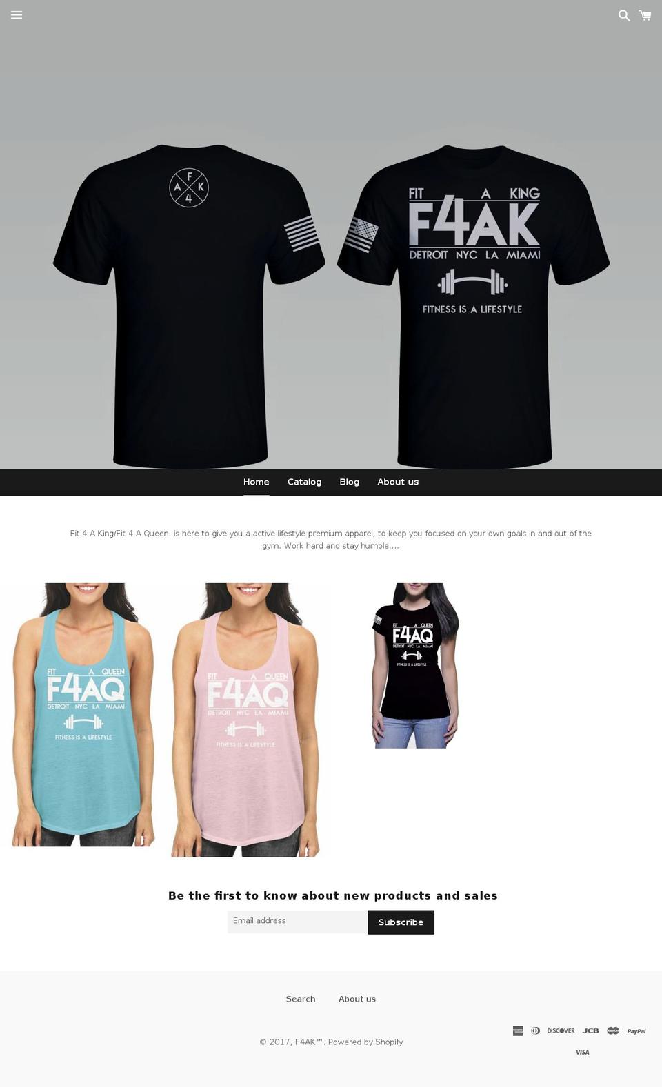 f4ak.com shopify website screenshot
