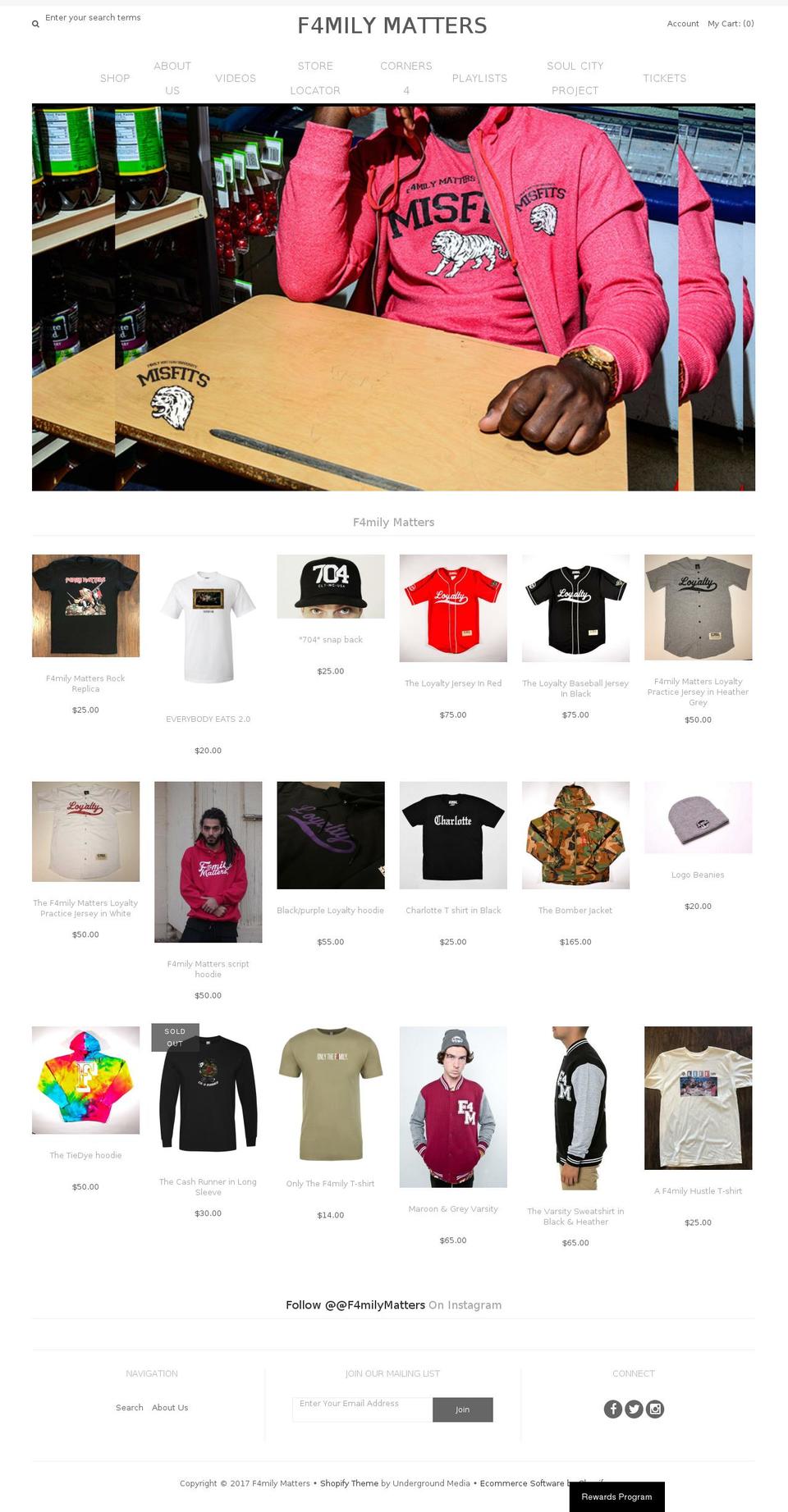 f4milymatters.com shopify website screenshot