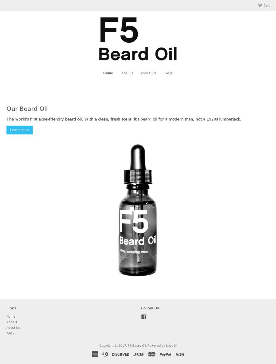f5manscaping.com shopify website screenshot