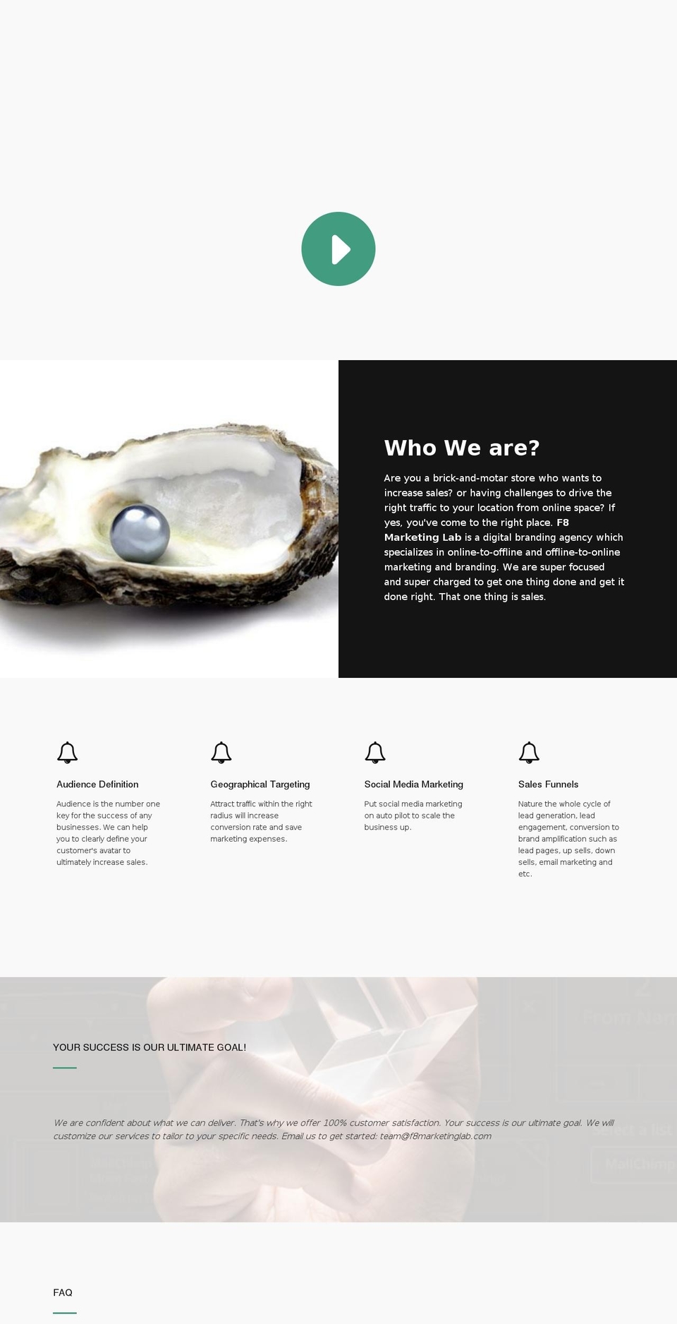 f8marketinglab.com — Shopify storefront screenshot