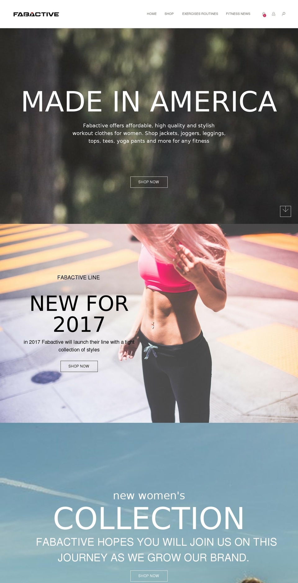 fabactive.com shopify website screenshot