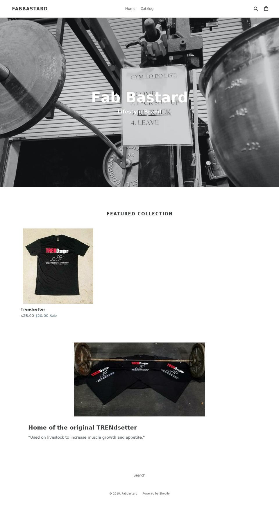fabbastardclothing.com — Shopify storefront screenshot
