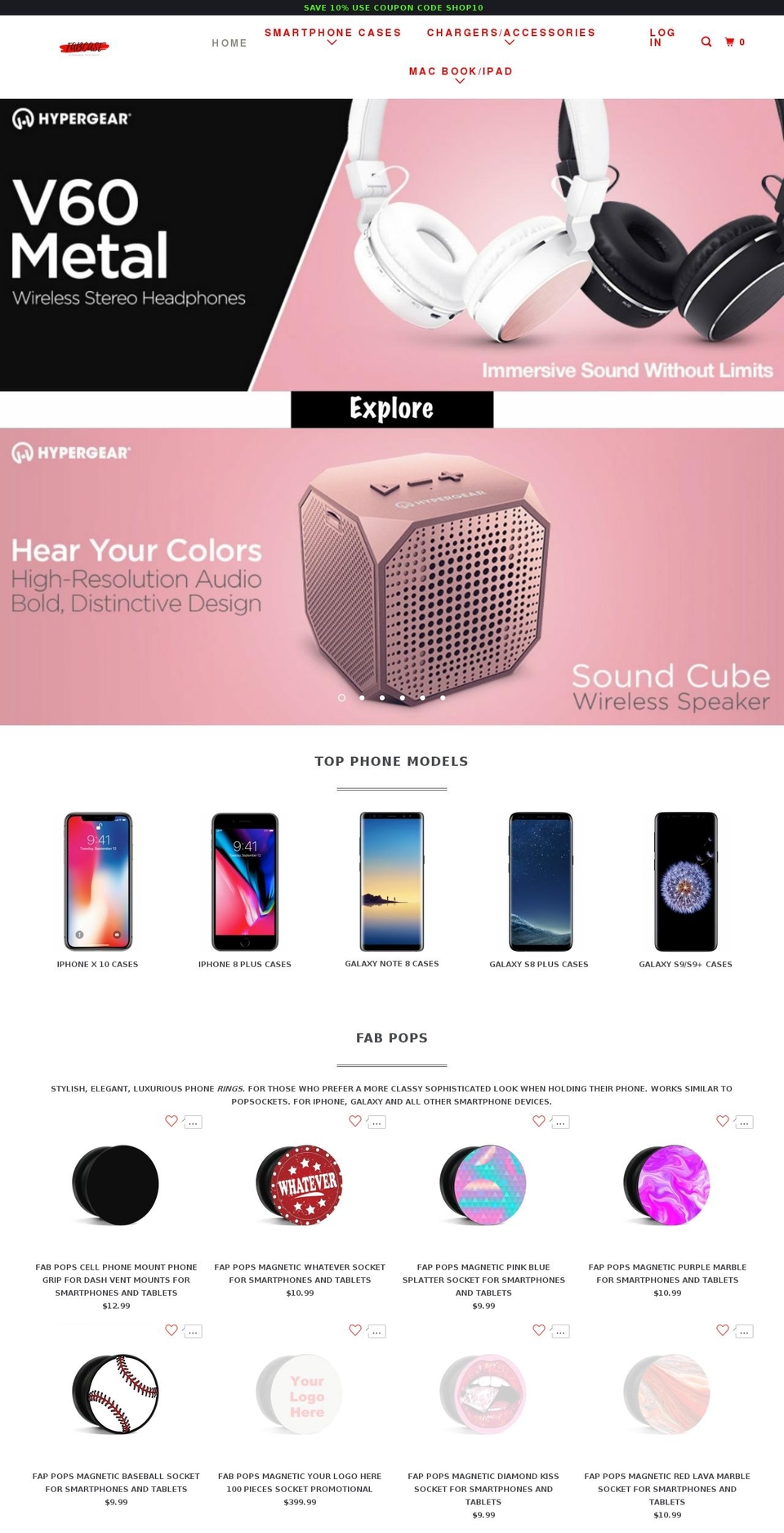fabcellular.com shopify website screenshot