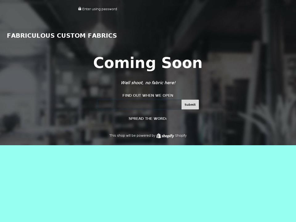 fabcustoms.com shopify website screenshot