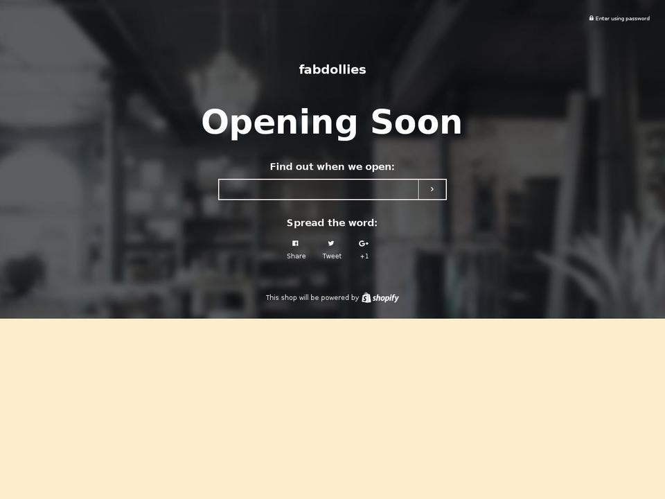 fabdollies.com shopify website screenshot