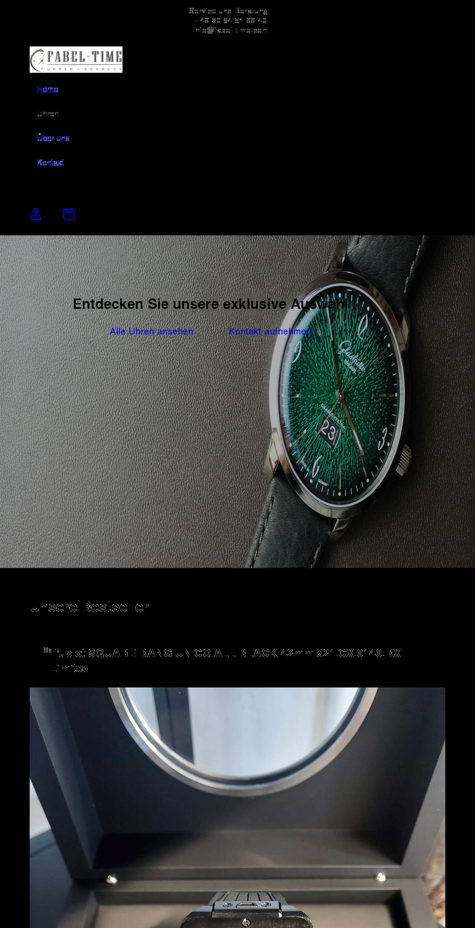 fabel-time.com shopify website screenshot