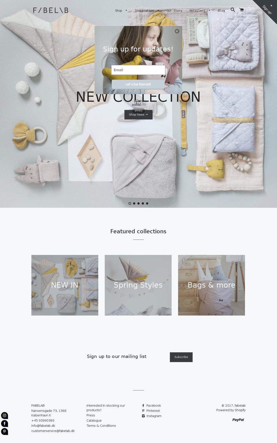 fabelab.dk shopify website screenshot