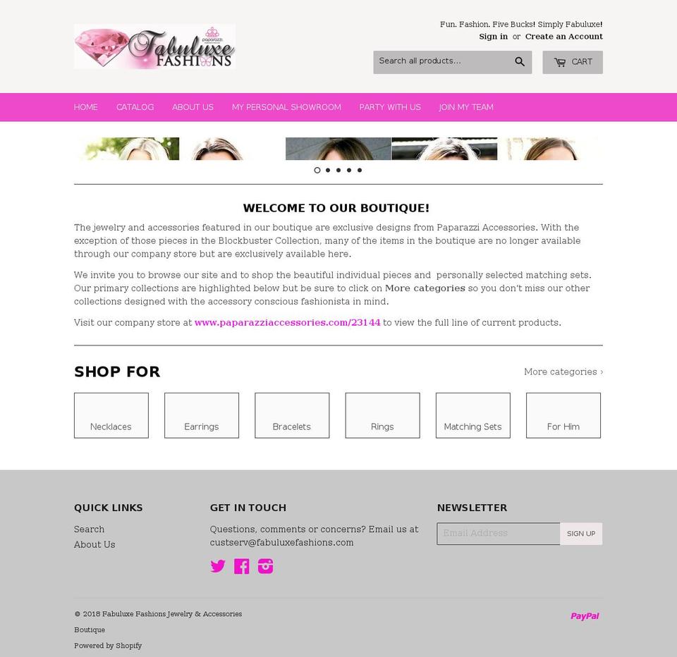 fabfashionsboutique.com — Shopify storefront screenshot