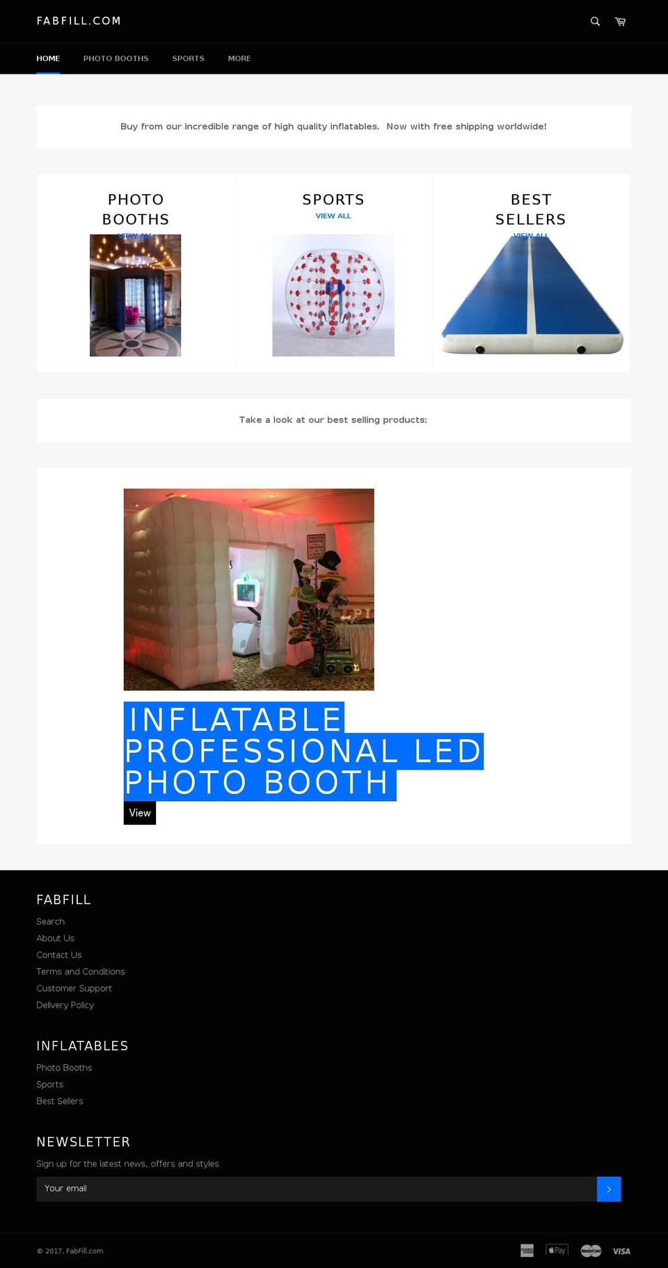 fabfill.com shopify website screenshot