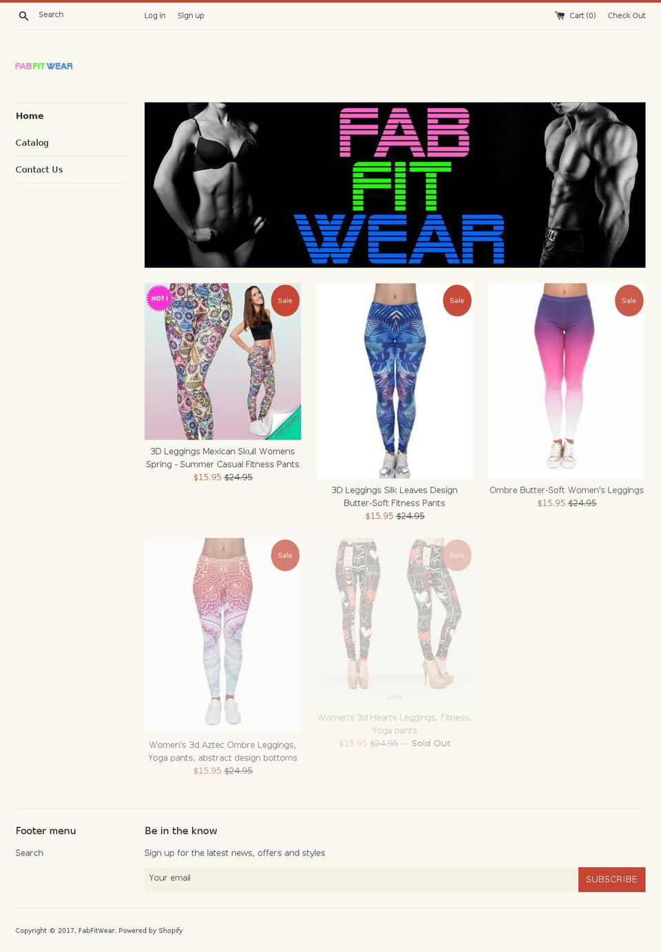 fabfitwear.com shopify website screenshot