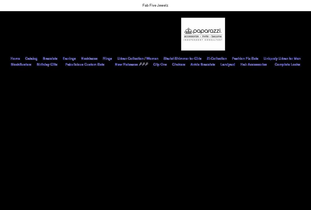 fabfivejewelzonline.com shopify website screenshot