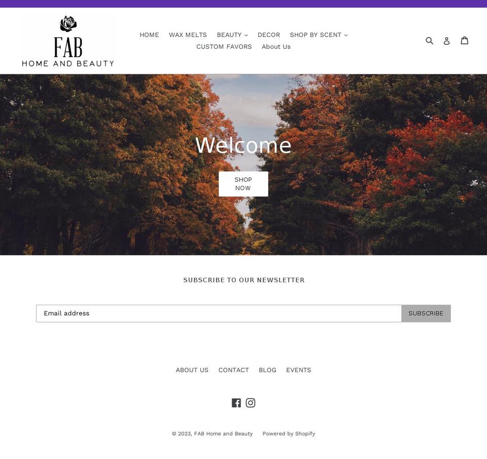 HOLIDAY Shopify theme site example fabhomeandbeauty.com
