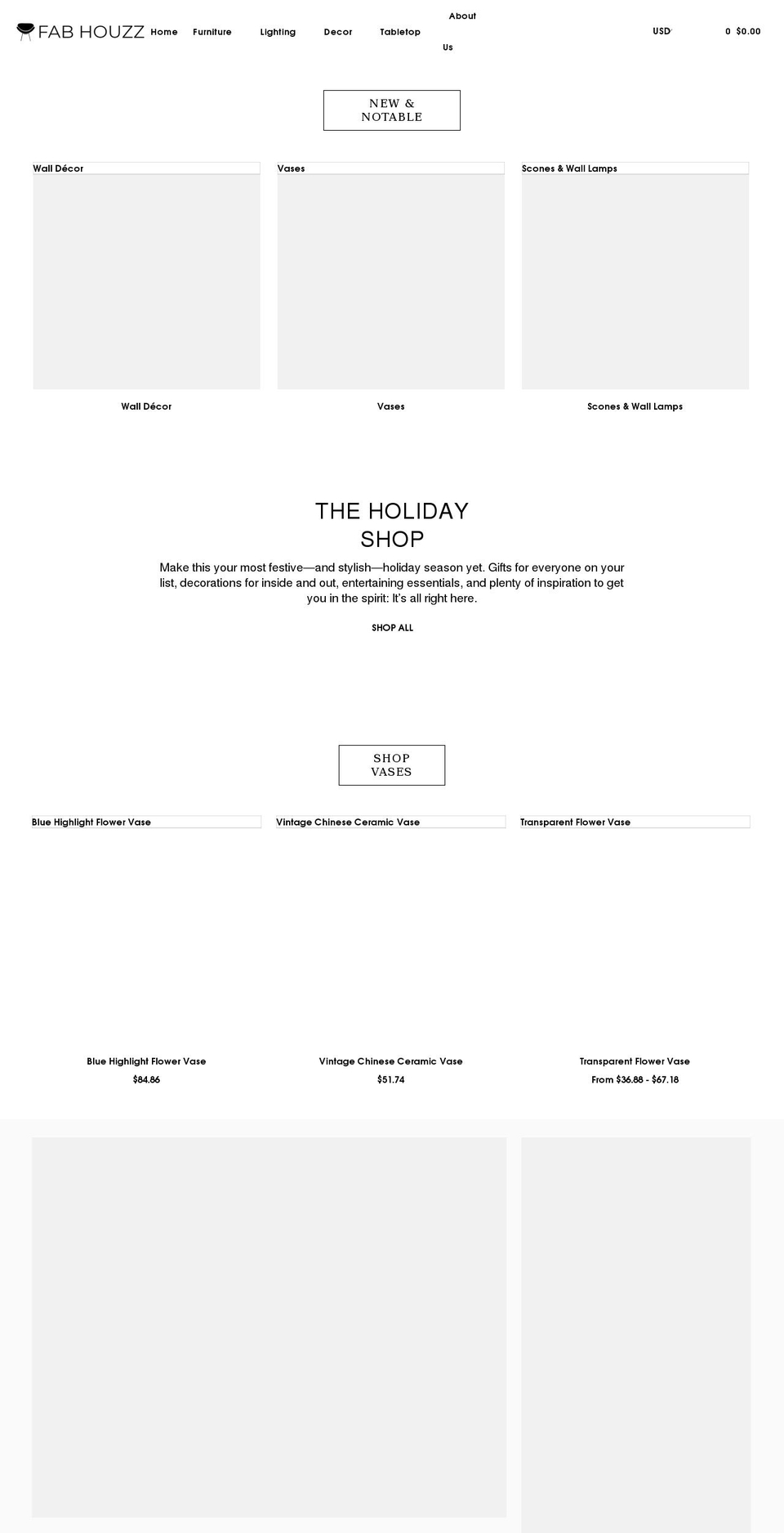 Updated Theme Shopify theme site example fabhouzz.com