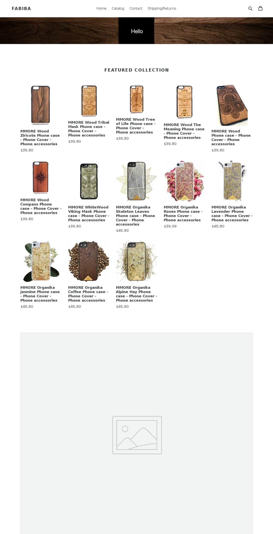 fabiba.com — Shopify storefront screenshot
