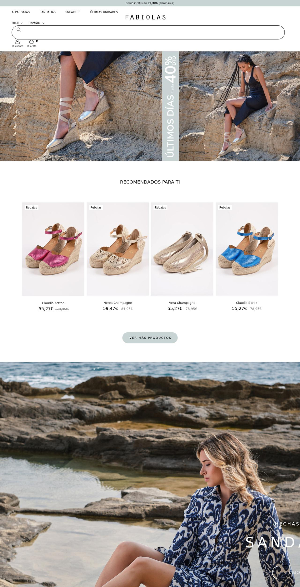 fabiolas.es shopify website screenshot