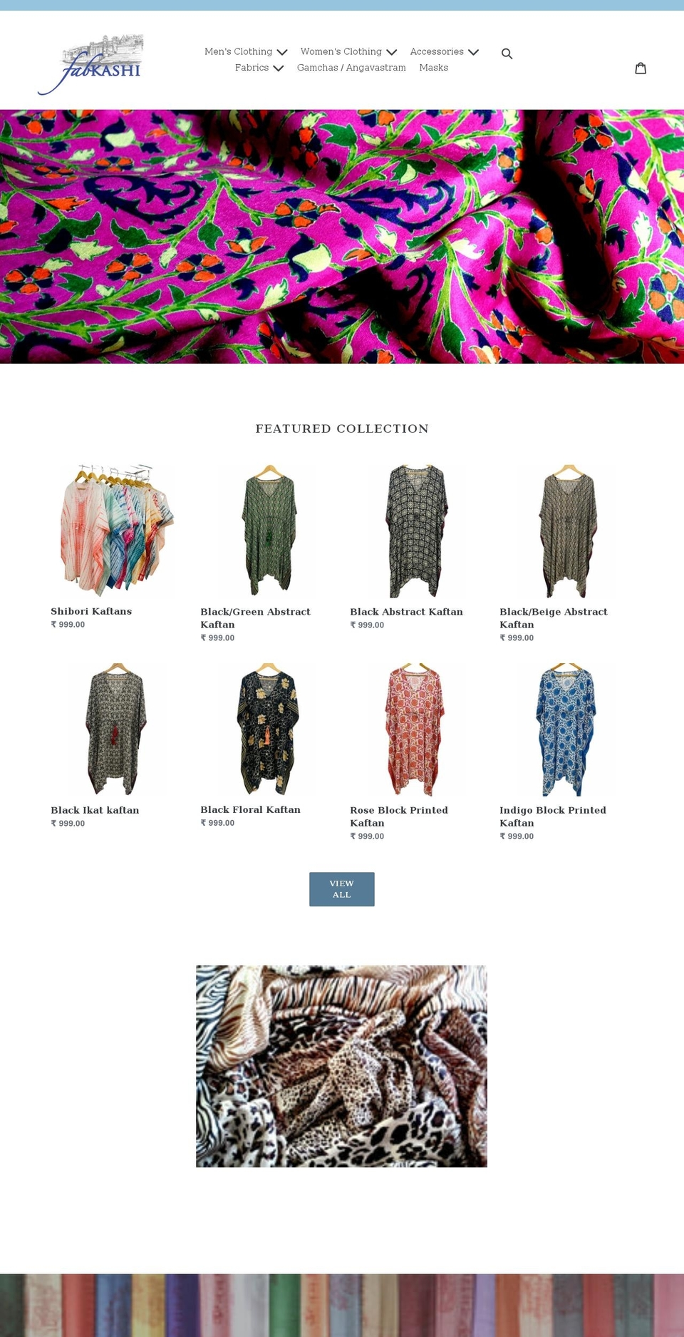 fabkashi.com shopify website screenshot