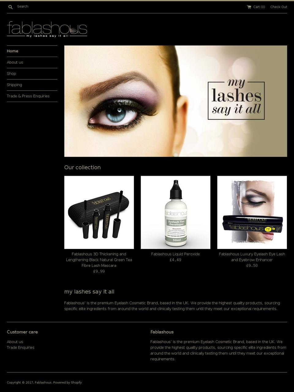 fablashous.com shopify website screenshot