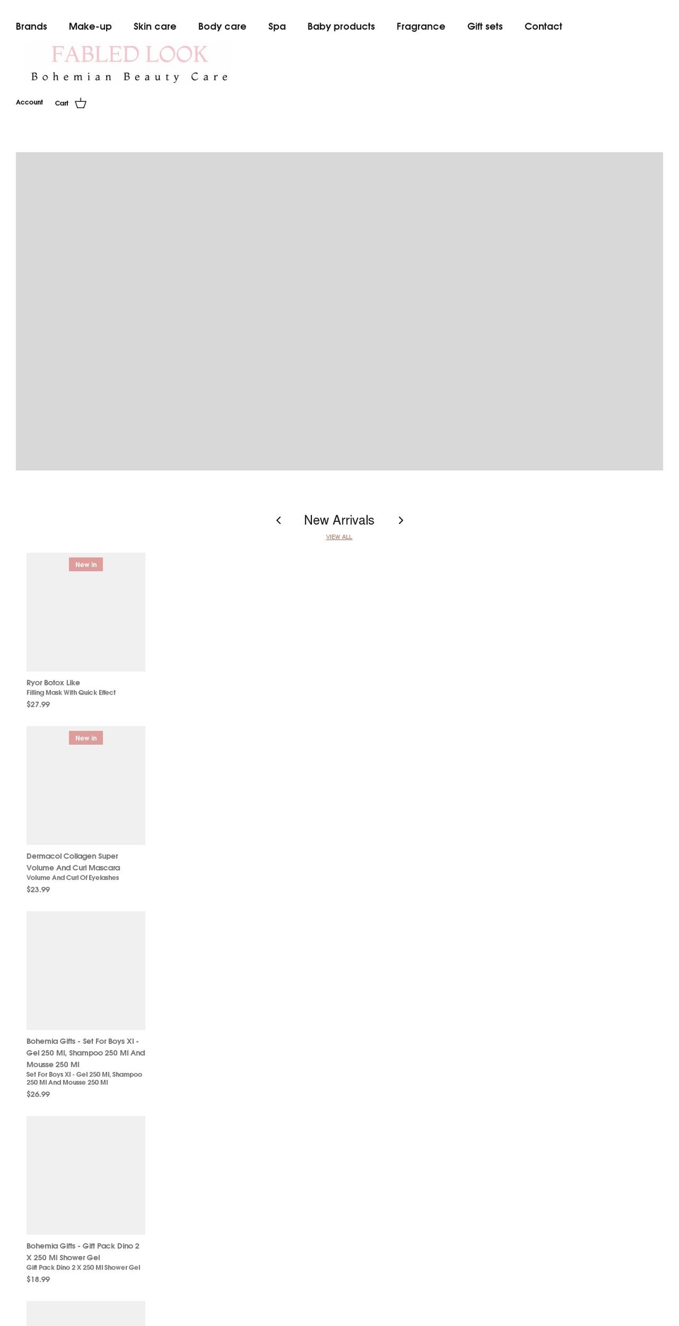 fabledlook.com — Shopify storefront screenshot