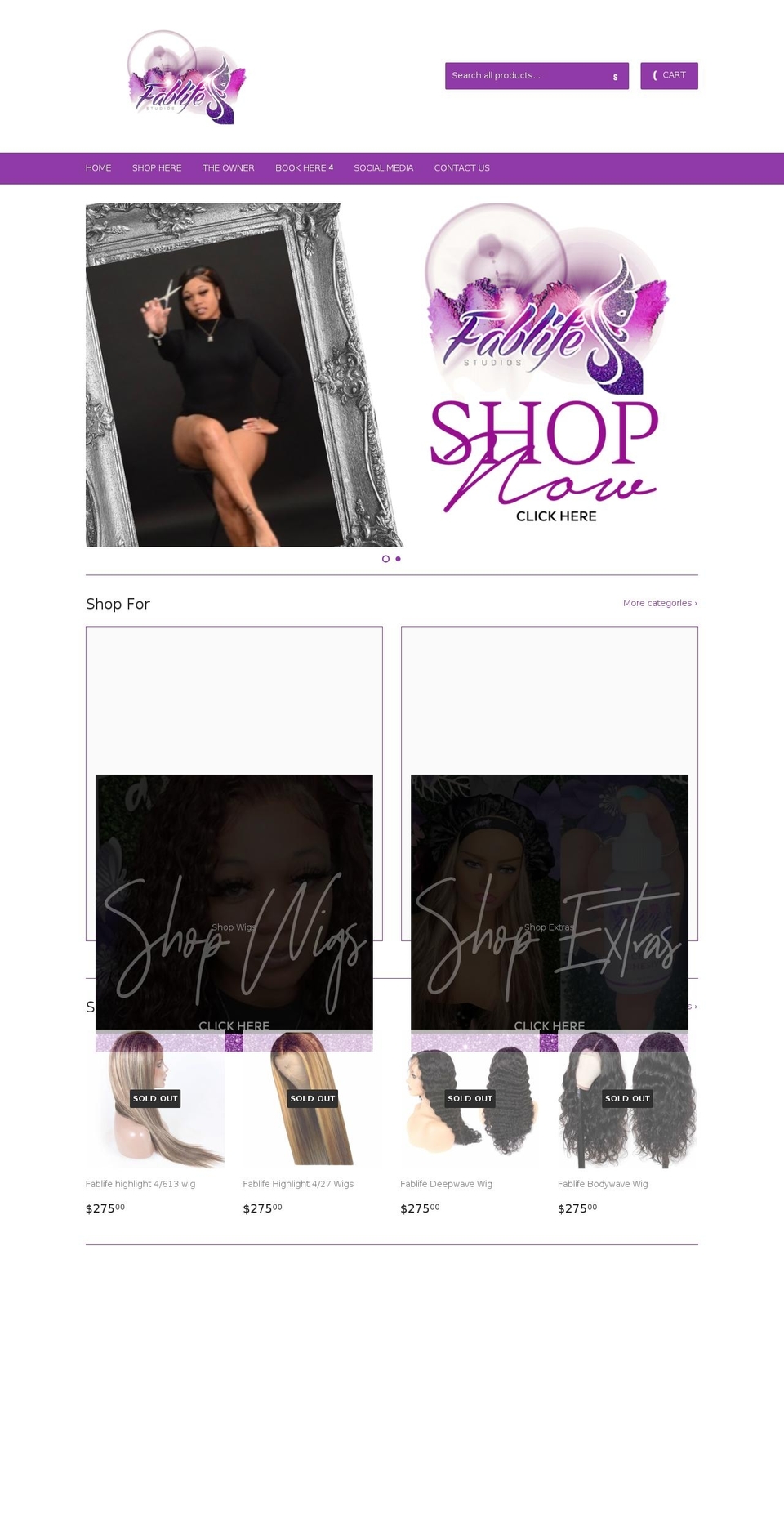 fablifestudio.com shopify website screenshot