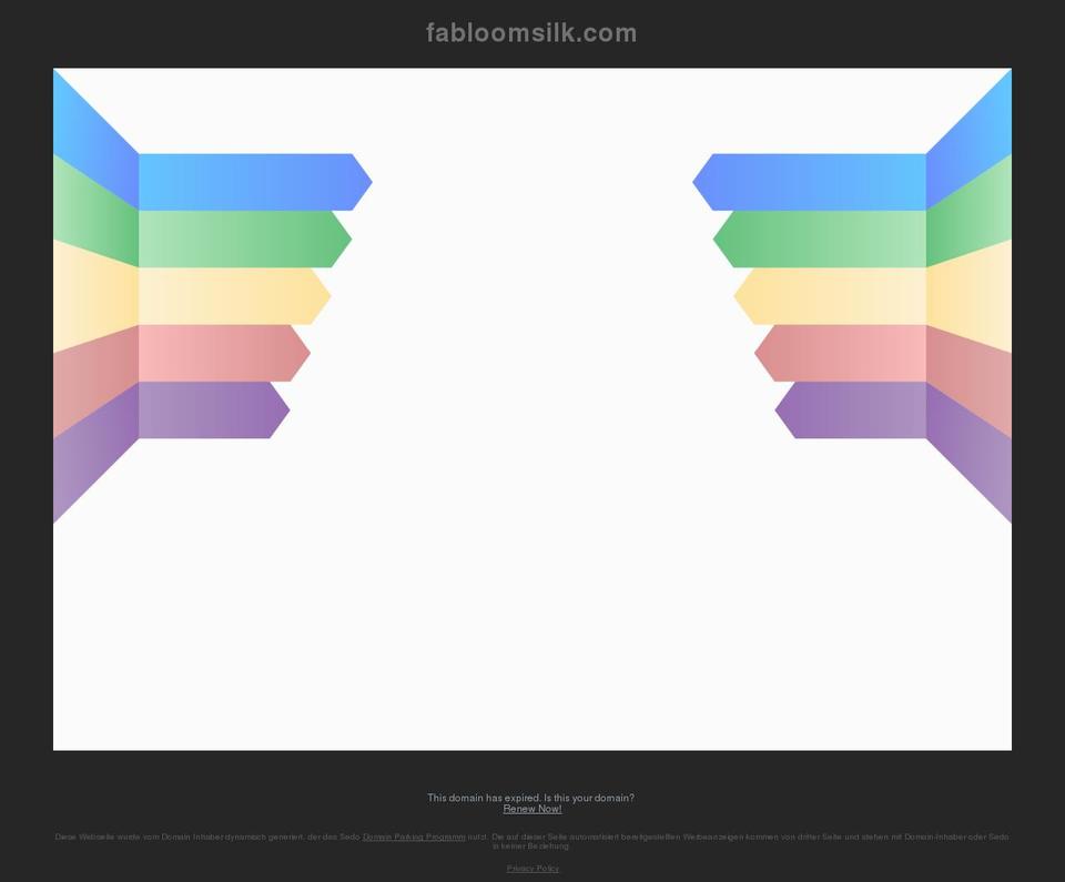 fabloomsilk.com shopify website screenshot