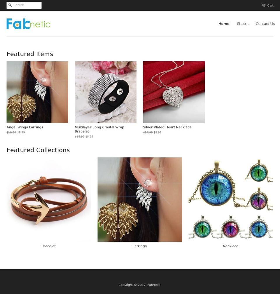 fabnetic.com shopify website screenshot