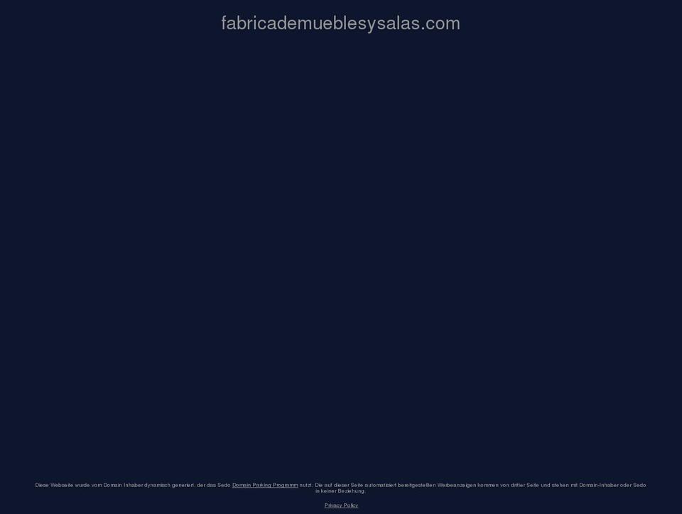 fabricademueblesysalas.com shopify website screenshot