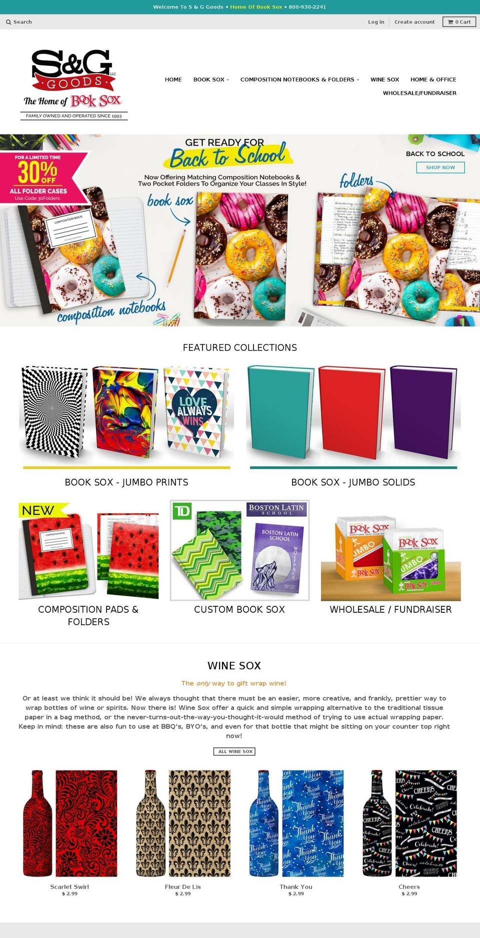 fabricbookcover.com — Shopify storefront screenshot