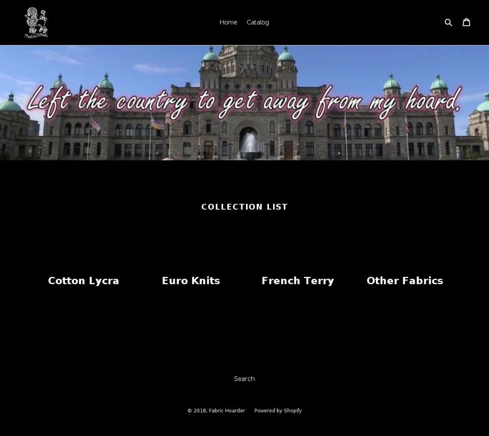 fabrichoarder.com — Shopify storefront screenshot