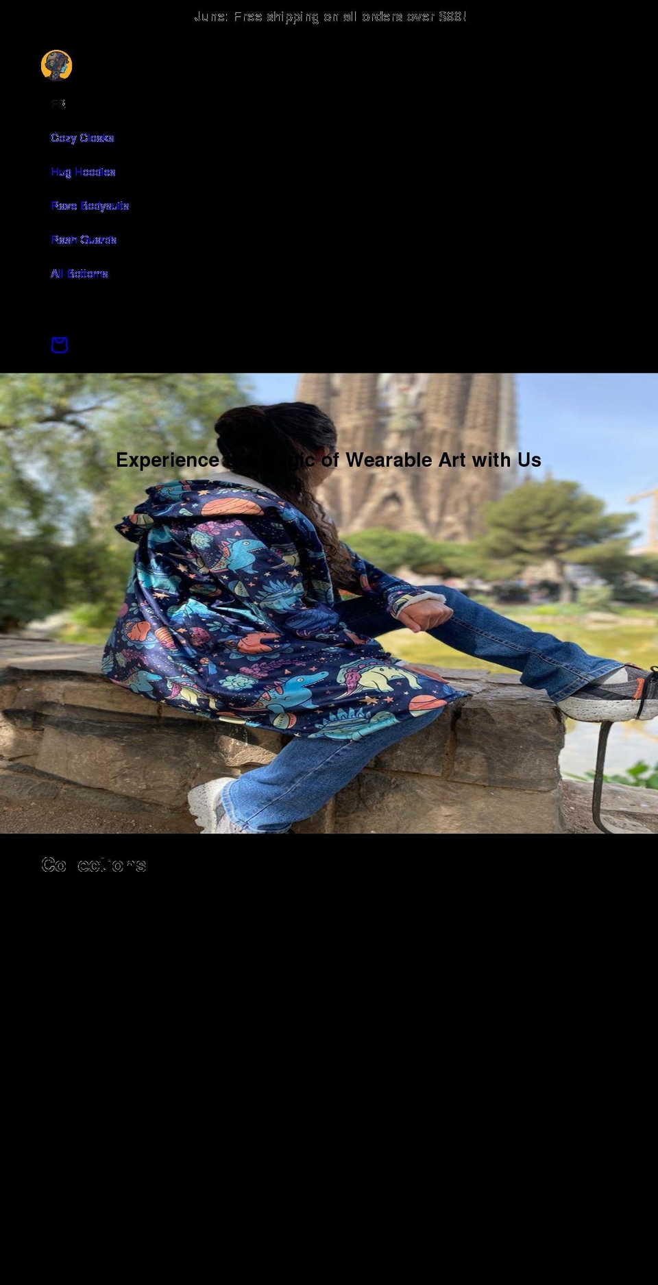 fabricsofreality.com shopify website screenshot