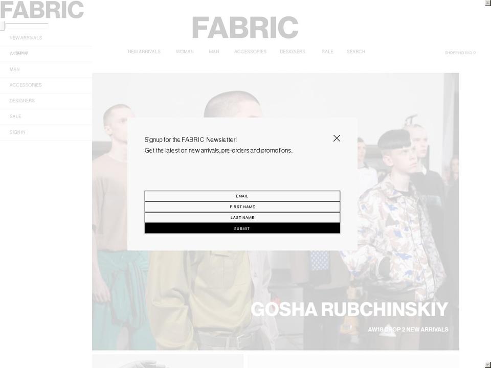 fabricstyle.com — Shopify storefront screenshot