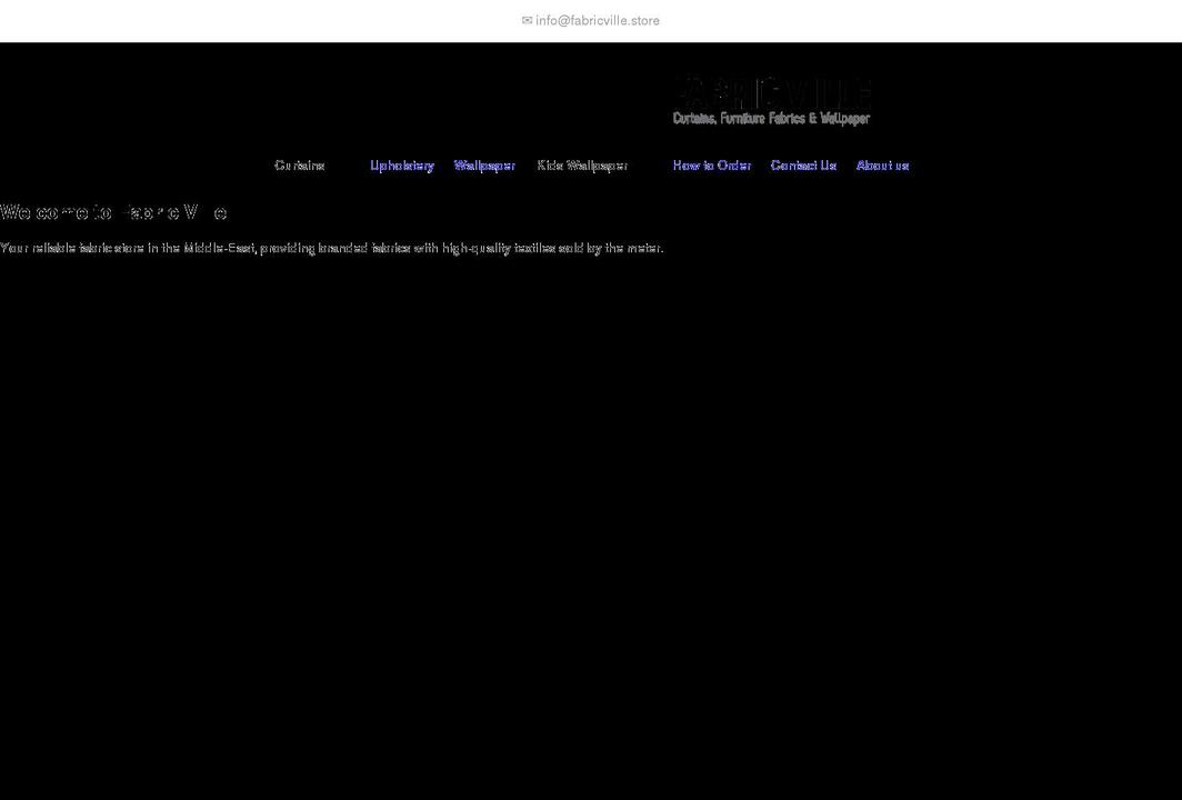 fabricville.store shopify website screenshot