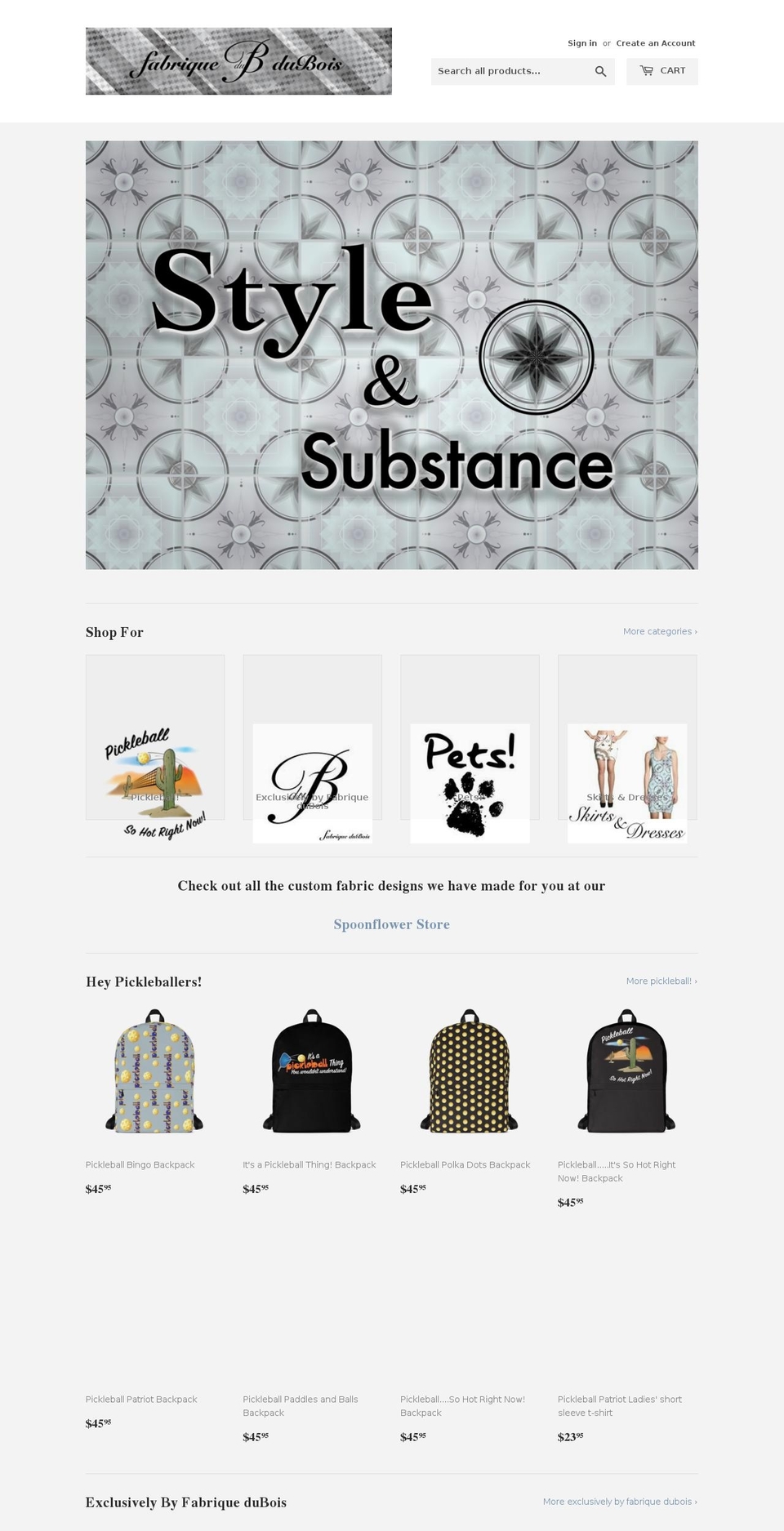 fabriquedubois.com — Shopify storefront screenshot