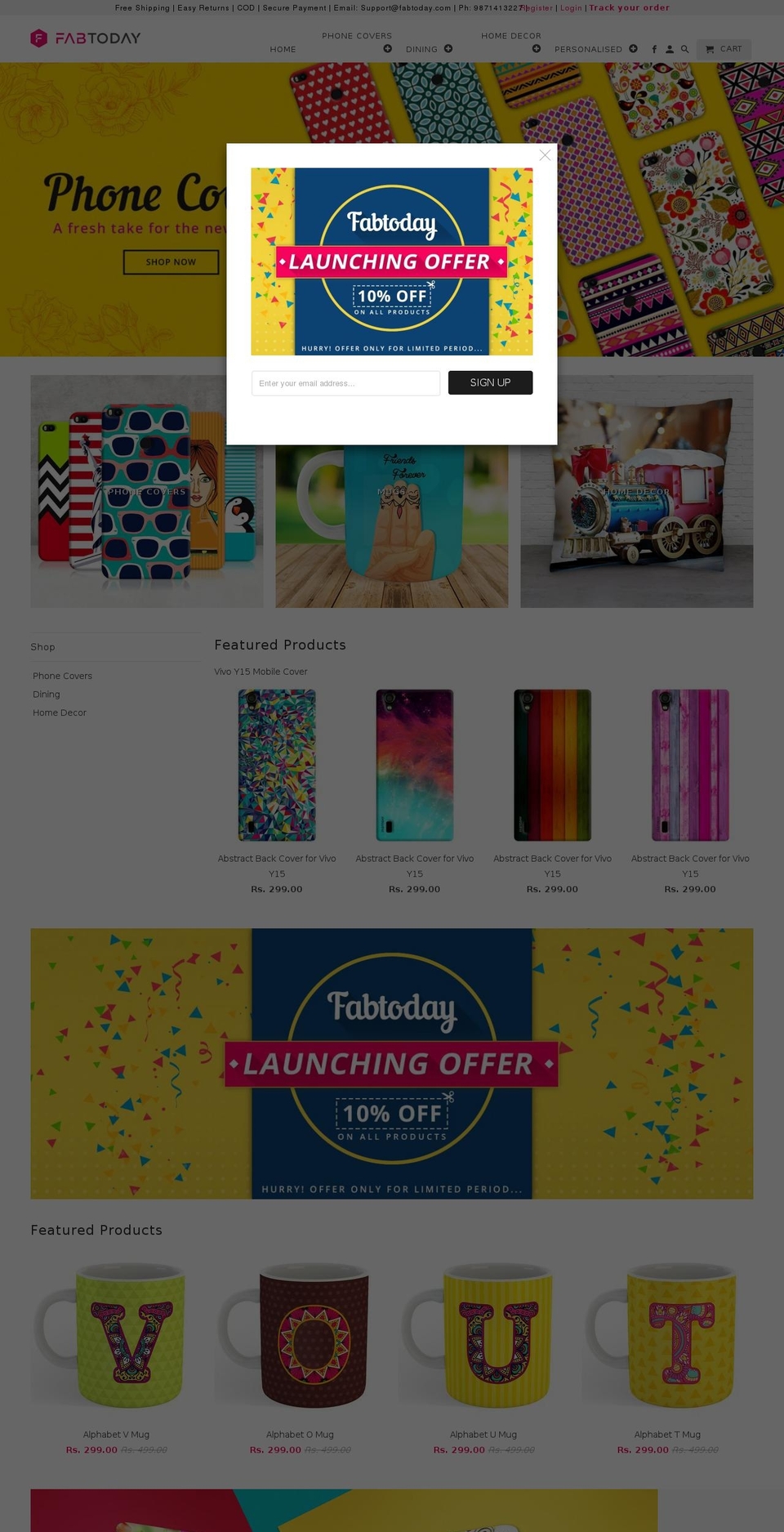 fabtoday.com — Shopify storefront screenshot
