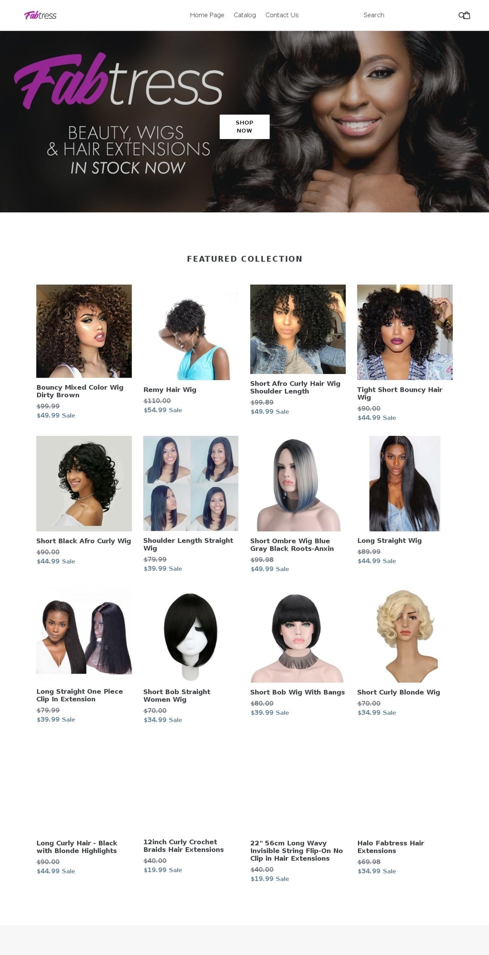 fabtress.com — Shopify storefront screenshot