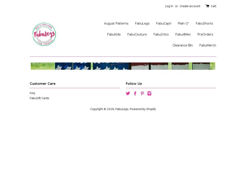 FabuLegs Shopify theme site example fabuleggs.com