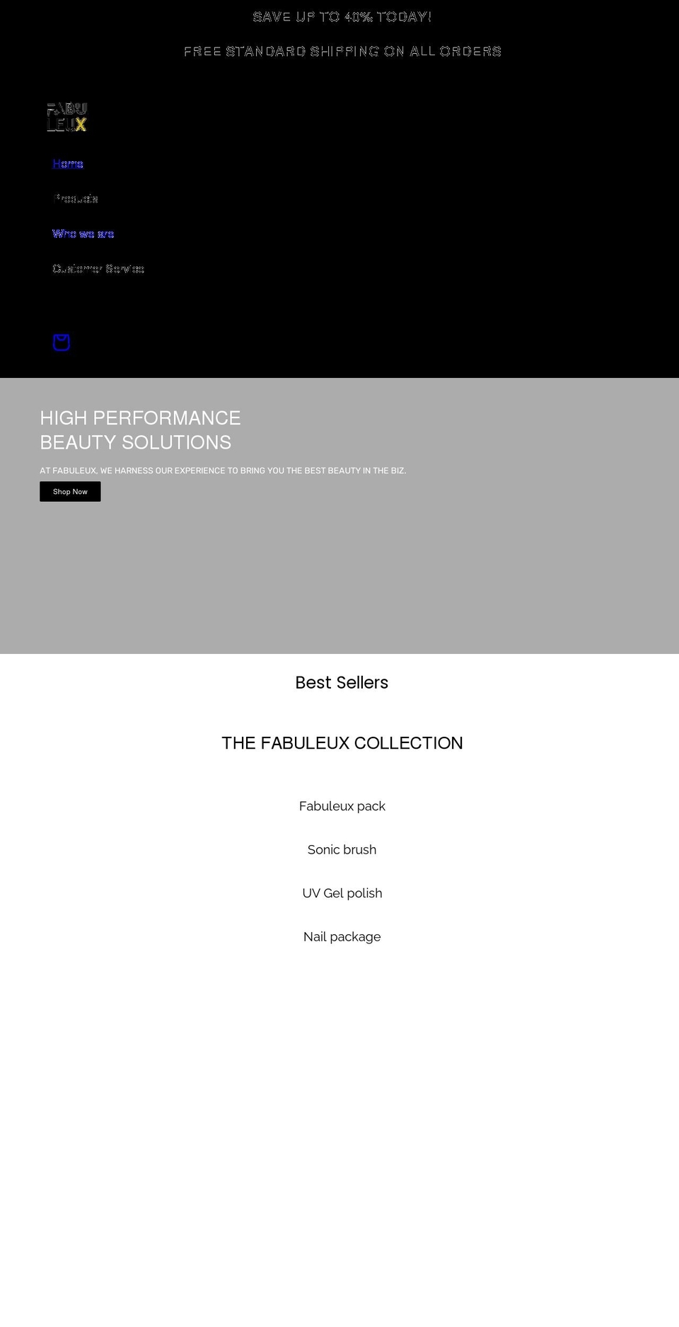fabuleux.com.au shopify website screenshot