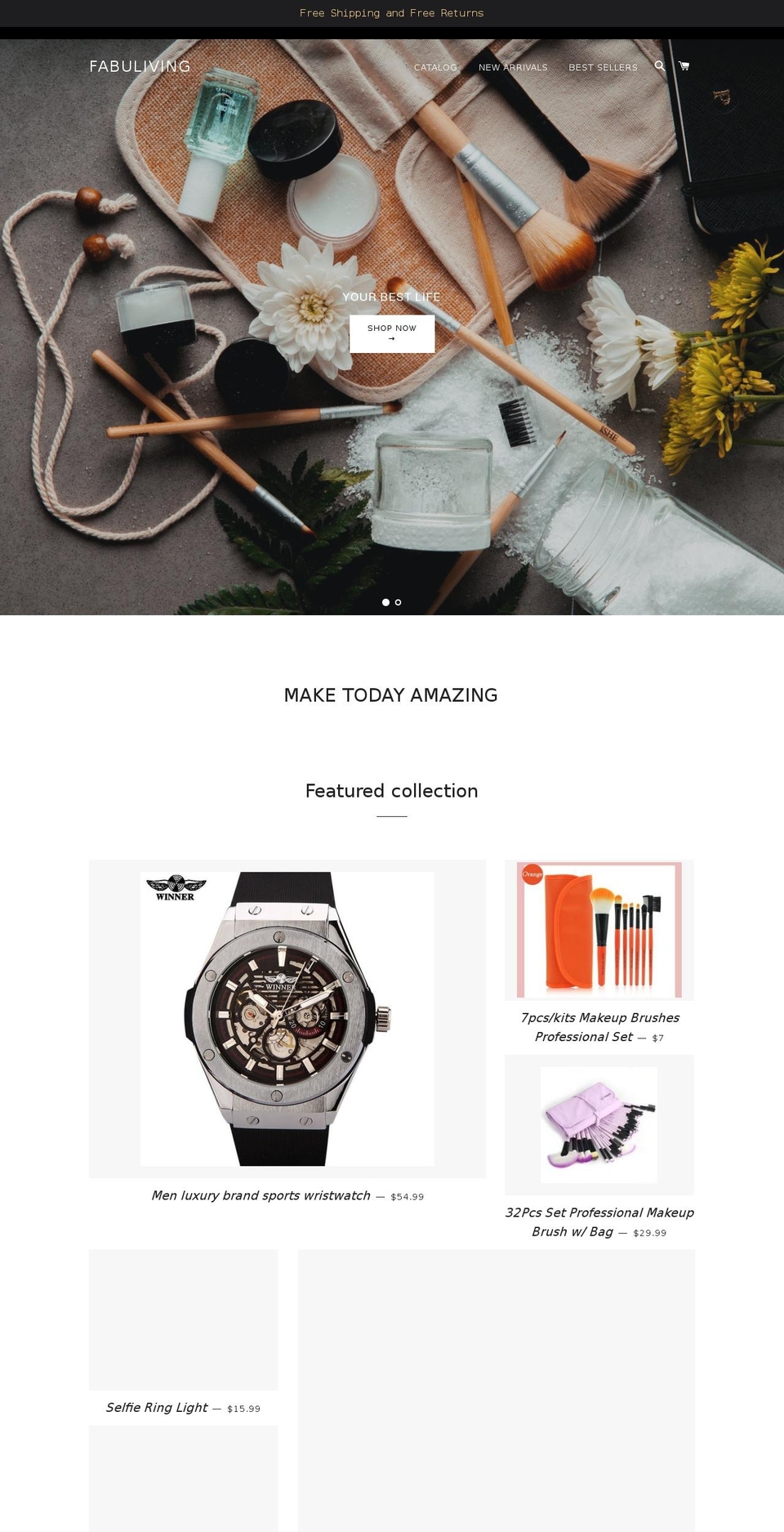 fabuliving.com — Shopify storefront screenshot